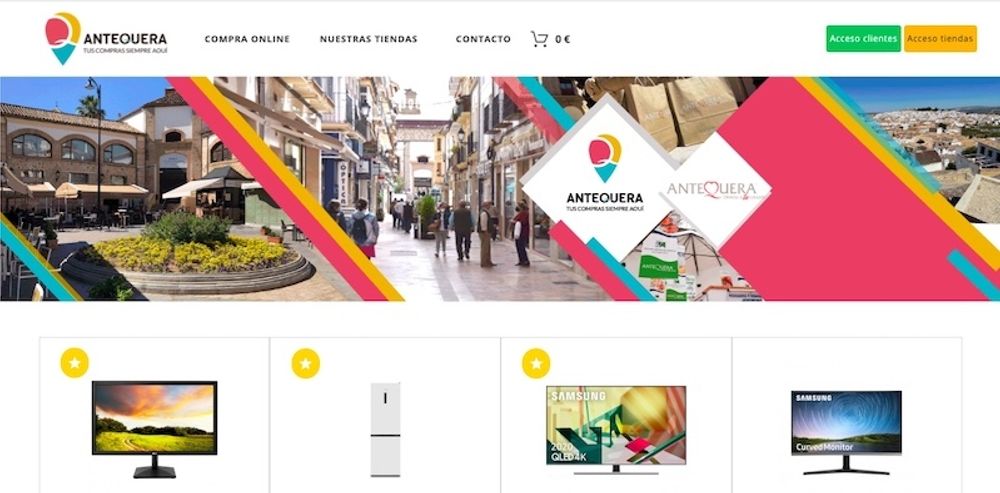 &Auml;n s&aring; l&auml;nge har inte s&aring; m&aring;nga f&ouml;retagare anslutit sig, men portalen compraenantequera.com &auml;r gratis f&ouml;r alla n&auml;ringsidkare i kommunen. Foto: Ayuntamiento de Antequera