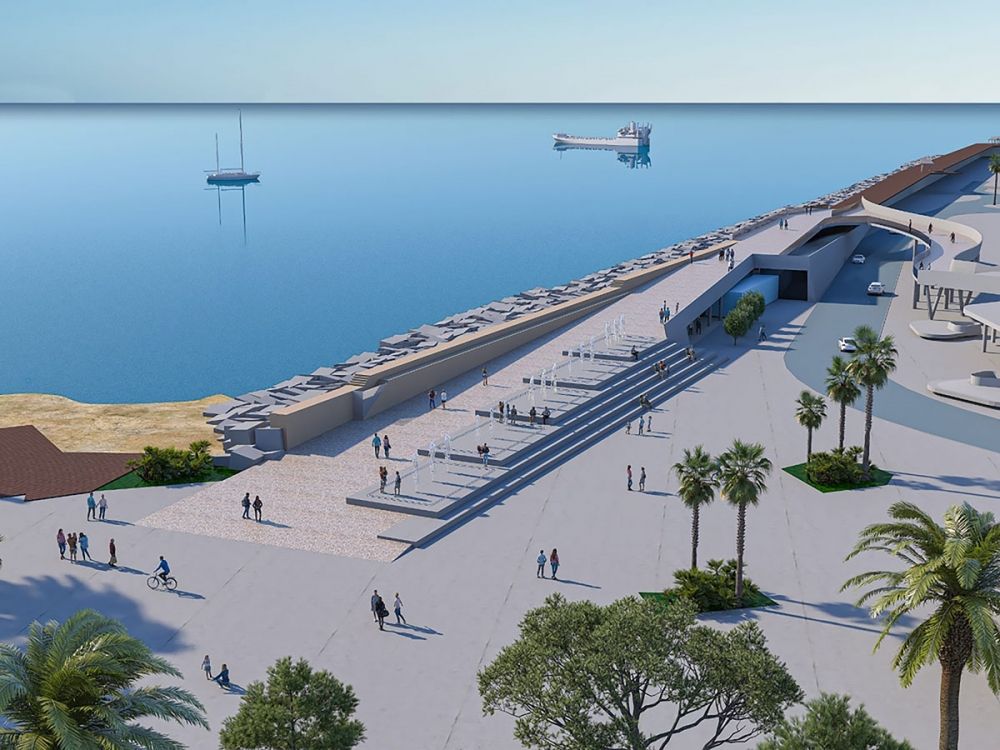 Skiss av hamnens framtida utseende. Foto: Ayto de Torrevieja