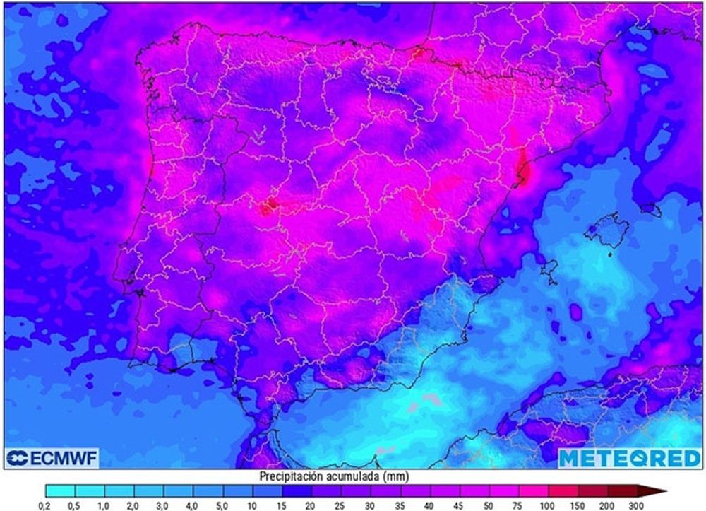 Hela Spanien kommer att uppleva en temperaturnedg&aring;ng p&aring; upp till tolv grader. Foto: Meteored