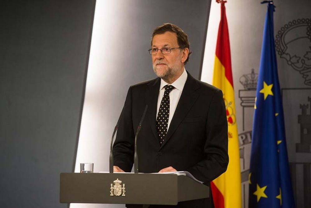 Rajoy anser inte att det &auml;r n&aring;gon id&eacute; att i nul&auml;get uts&auml;tta sig f&ouml;r en omr&ouml;stning i parlamentet. Foto: La Moncloa Gobierno de Espa&ntilde;a