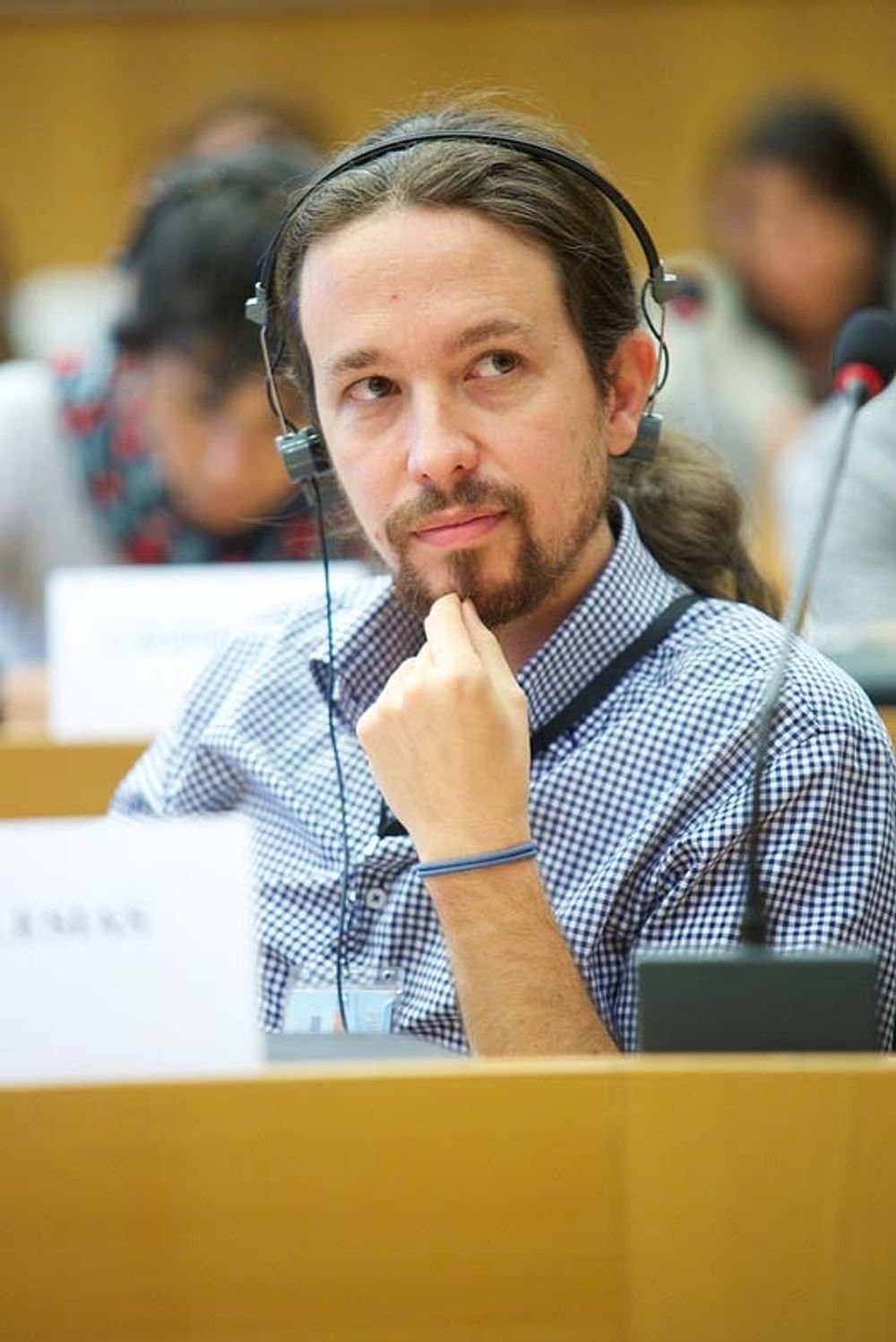 EU-parlamentarikern och ledaren f&ouml;r Podemos Pablo Iglesias vill vinna parlamentsvalet i Spanien n&auml;sta &aring;r. Foto: GUE/NGL