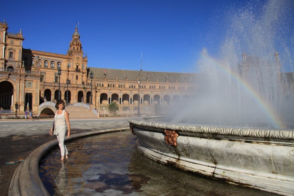 I st&auml;der som Sevilla har det varit outh&auml;rdligt varmt i slutet av juni. (Arkivbild)