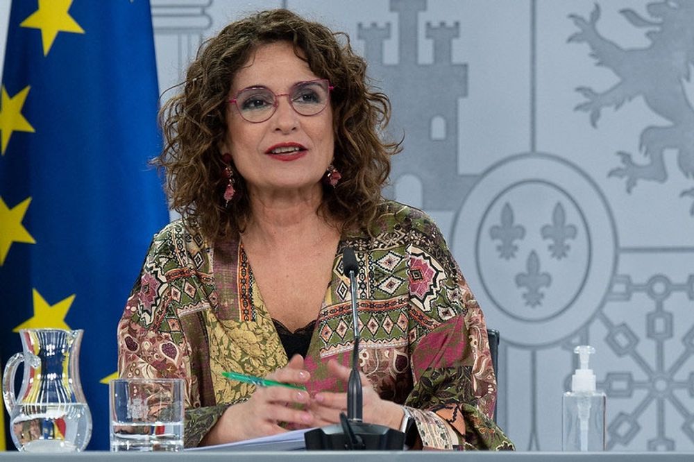 Spaniens skatteminister och f&ouml;rsta vice regeringschef Mar&iacute;a Jes&uacute;s Montero.