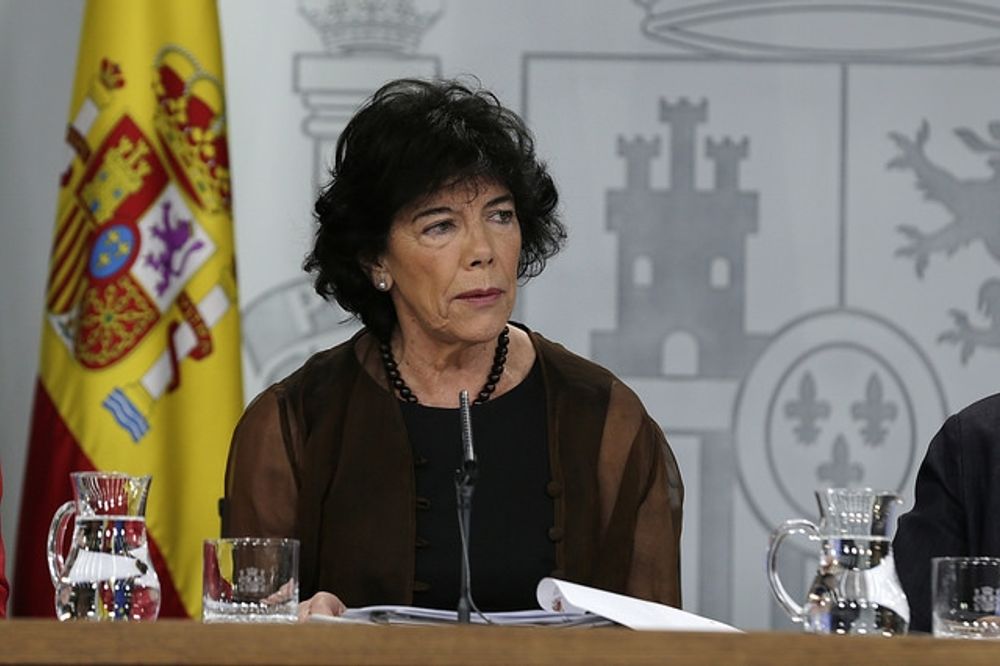 Regeringens kommunikationsansvariga Mar&iacute;a Isabel Cela&aacute;.