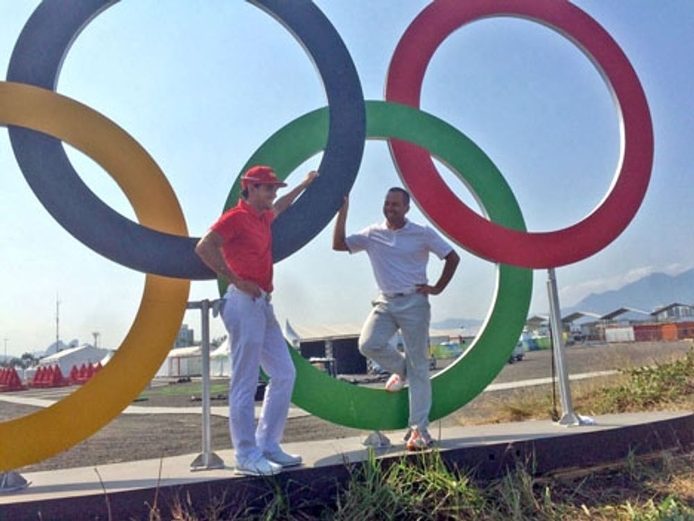 Efter att ha representerat Spanien i OS i R&iacute;o gjorde Sergio Garc&iacute;a (t.h.) och inte minst Rafa Cabrera Bello (t.v.) en hedersam insats i Ryder Cup. Foto: IGF-JJOOR&Iacute;O2016