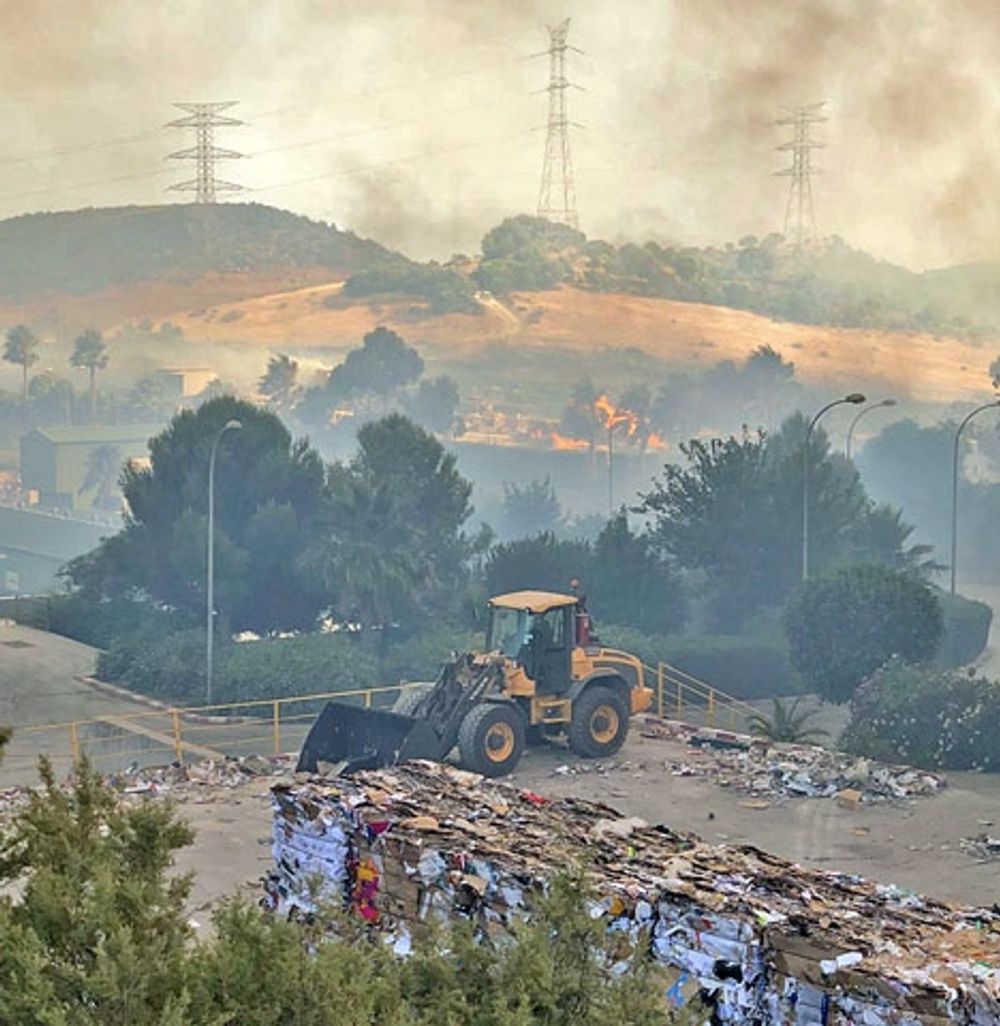 L&aring;gorna kom mycket n&auml;ra sophanteringscentralen. Foto: Mancomunidad de Municipios de la Costa del Sol Occidental