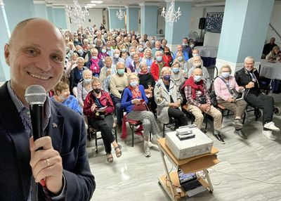 F&ouml;redrag p&aring; Hotel Chinasol i Almu&ntilde;&eacute;car 24 november 2021.