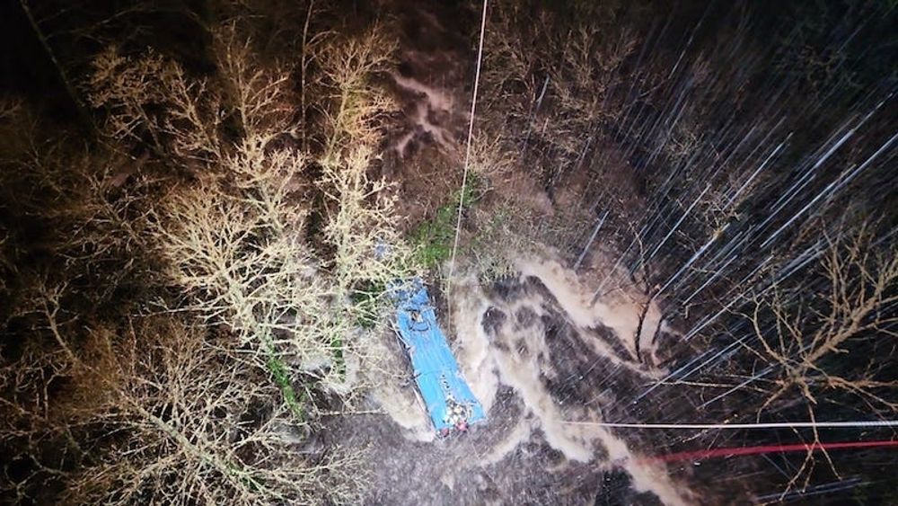 Tragedin p&aring; julafton intr&auml;ffade p&aring; riksv&auml;g N-541 mellan Lugo och Vigo, i Galicien. Foto: 112 Galicia