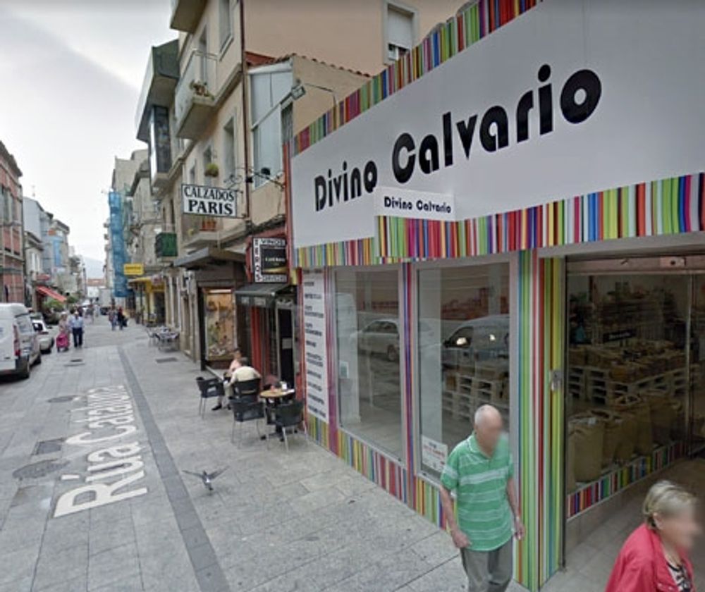 Kvarteret i Vigo d&auml;r 79-&aring;ringen h&auml;rjat heter El Calvario, som betyder "kvalet" p&aring; spanska. Foto: Google Maps
