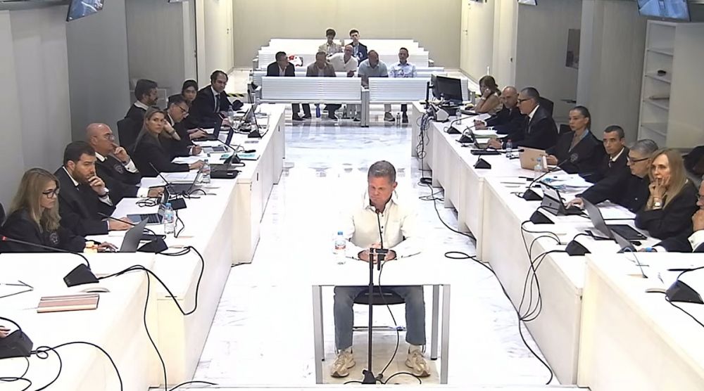 Joakim Broberg nekar i r&auml;tteg&aring;ngens slutskede till alla anklagelser om brott. Foto: Audiencia Nacional