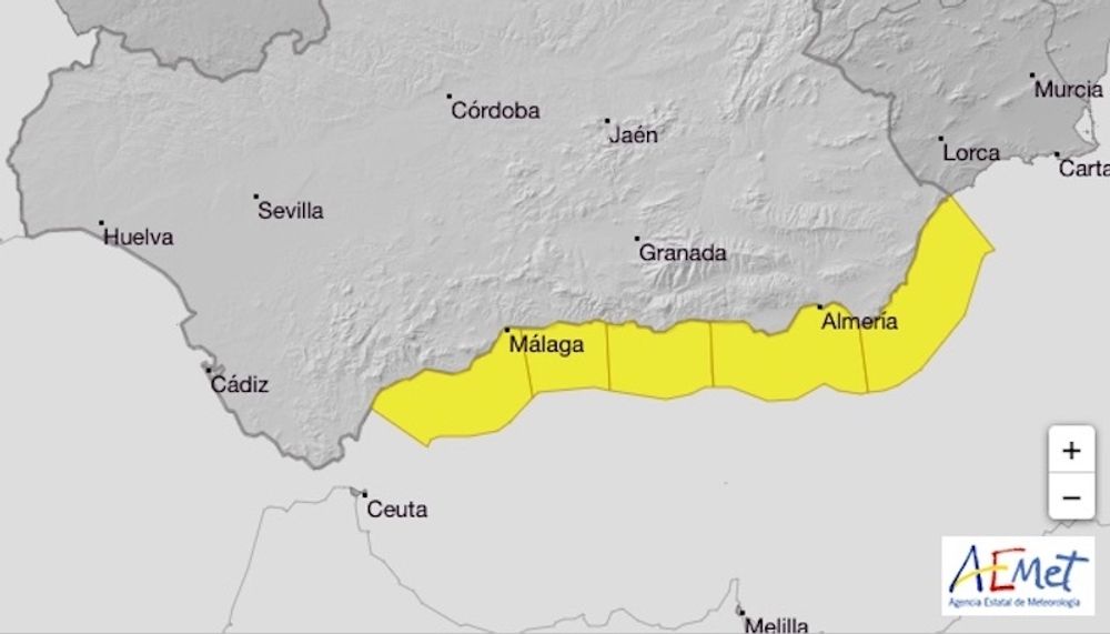 Det &auml;r risk f&ouml;r kraftiga vindbyar under fredagen och &auml;ven regn till helgen. Foto: Aemet