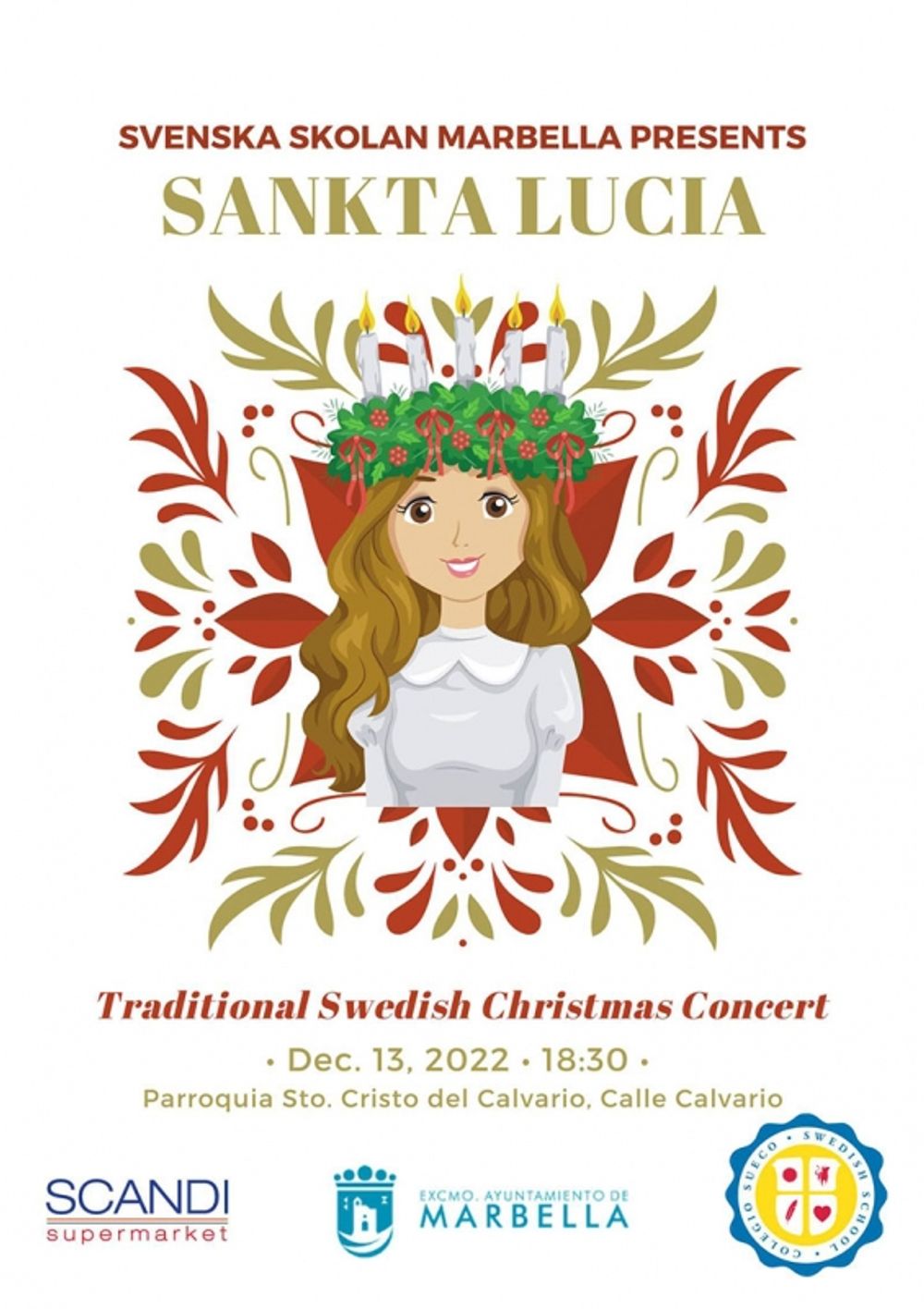 Luciat&aring;get i Marbella i eftermiddag flyttas in till kyrkan El Calvario.