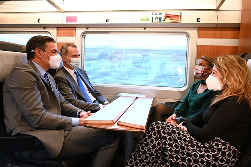 P&aring; jungfruresan deltog bland annat regeringschefen Pedro S&aacute;nchez och kung Felipe.