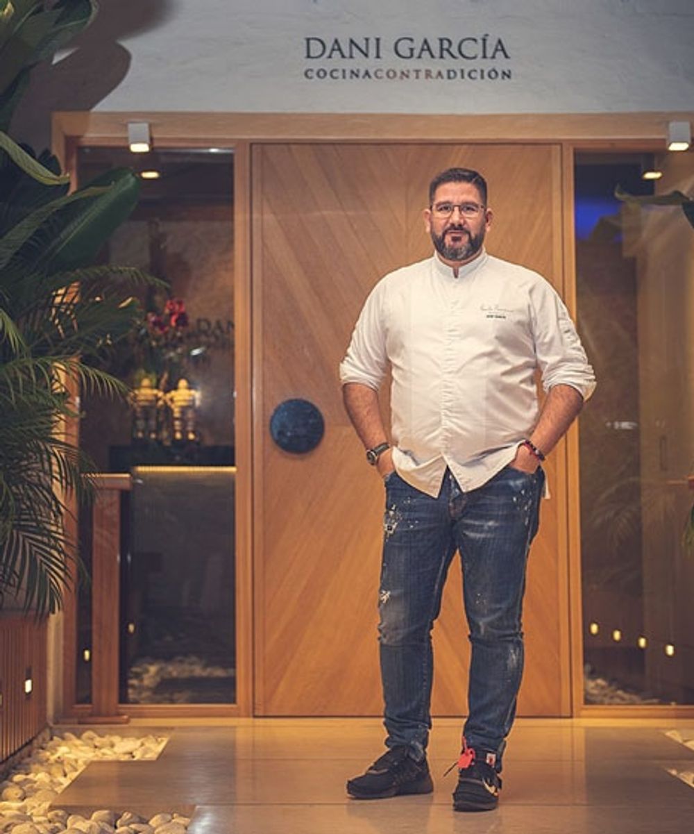 Dani Garc&iacute;a framf&ouml;r sin stj&auml;rnkrog. Foto: GrupoDaniGarcia