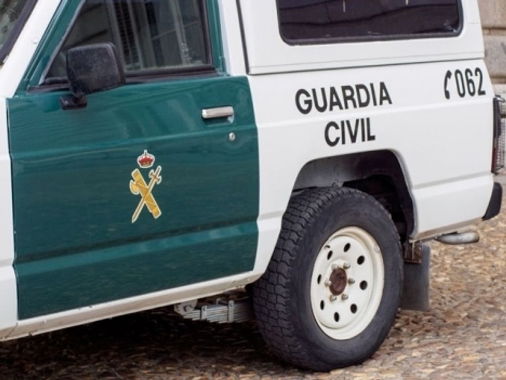 Guardia Civil fann en del av bytet vid en v&auml;gkontroll.