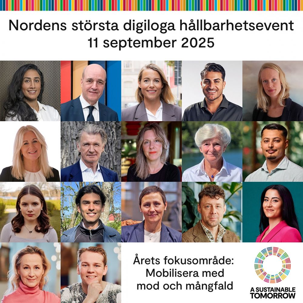 Bland deltagarna i det digiloga eventet finns Fredrik Reinfeldt och Sara Wimmercranz.