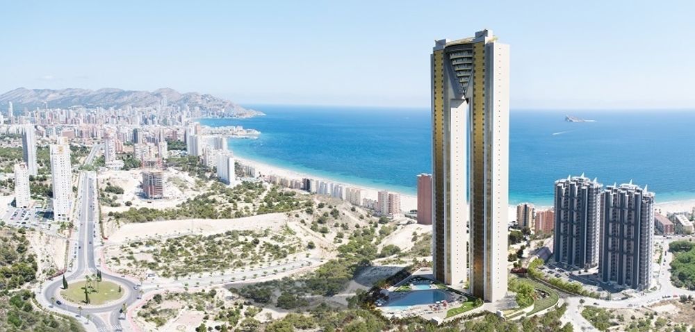 Intempo &auml;r &auml;r 198 meter h&ouml;gt och best&aring;r av 47 v&aring;ningar med 256 l&auml;genheter. Foto: Intempo Residential Sky Resort