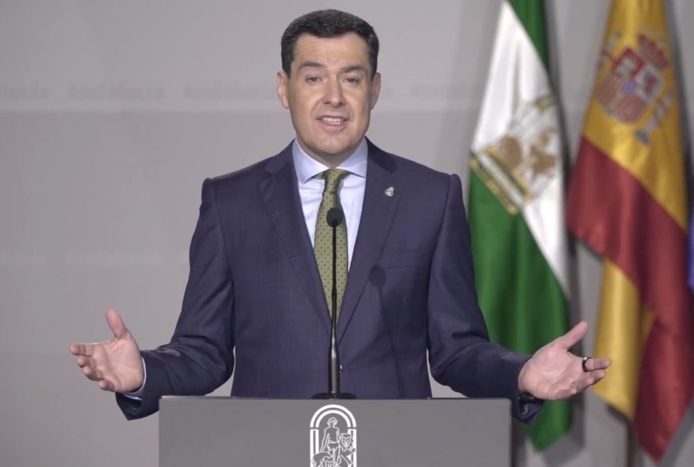 Juanma Moreno g&aring;r till val med m&aring;let att beh&aring;lla Partido Populars egen majoritet. Foto: Junta de Andaluc&iacute;a