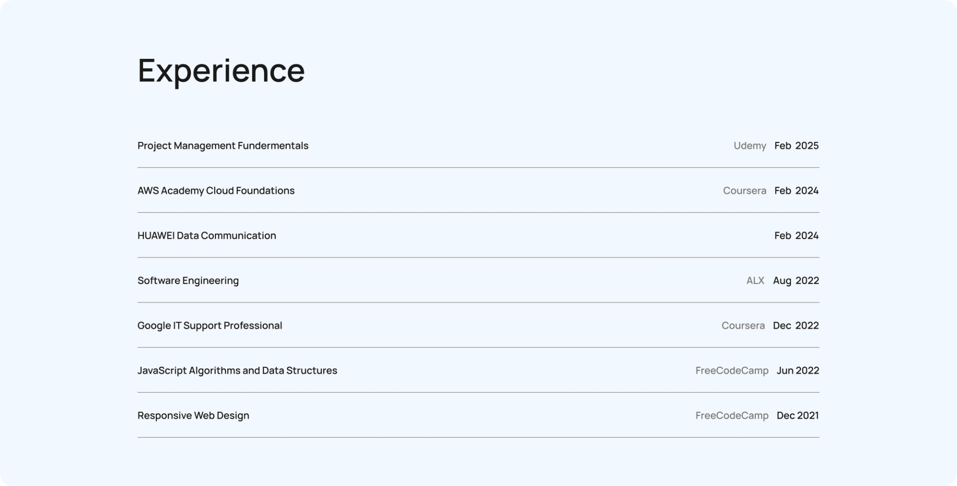 Portfolio redesign, UI for a software engineer. - Gallery image 4
