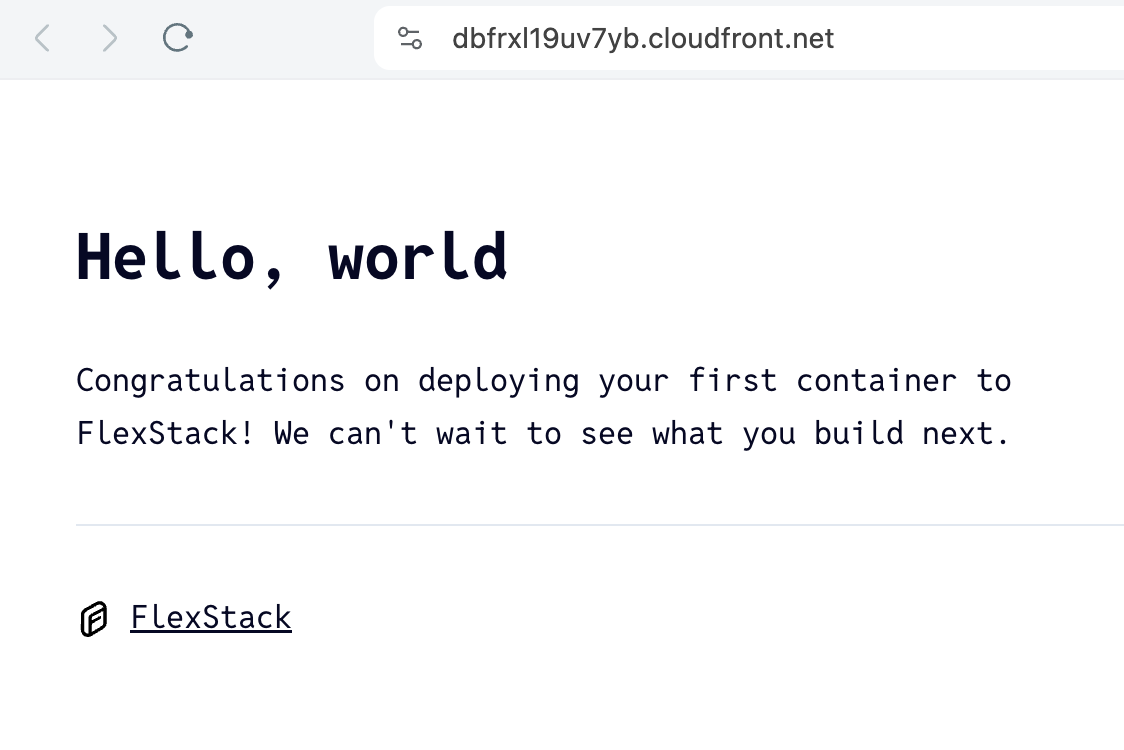 Deploy with FlexStack – FlexStack Documentation