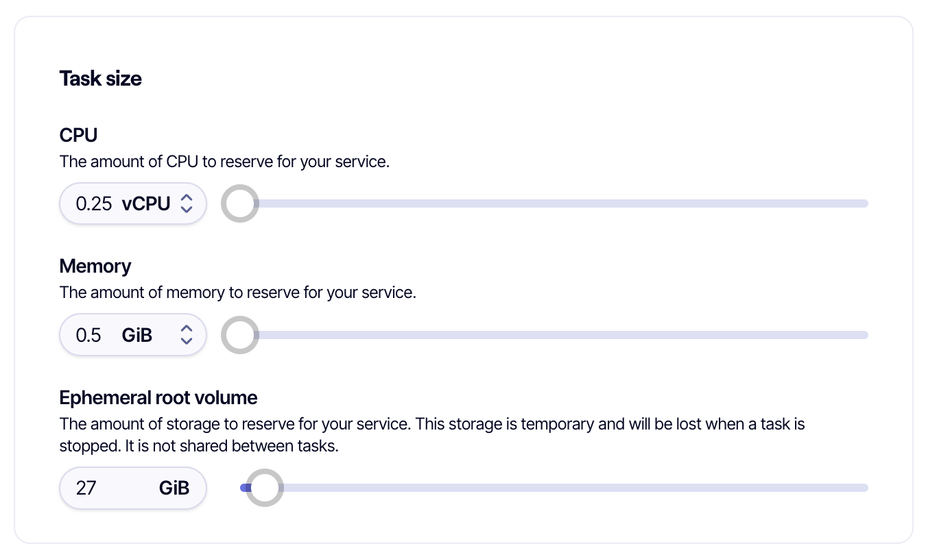 Any Task Task Size Private Service – FlexStack Documentation