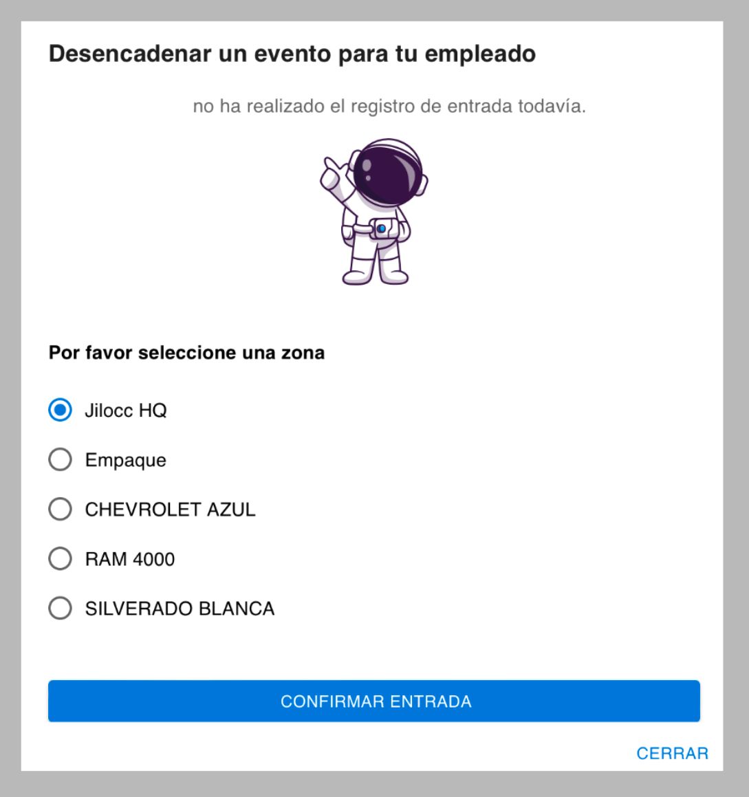 Desde tu dashboard indicas esta acción.