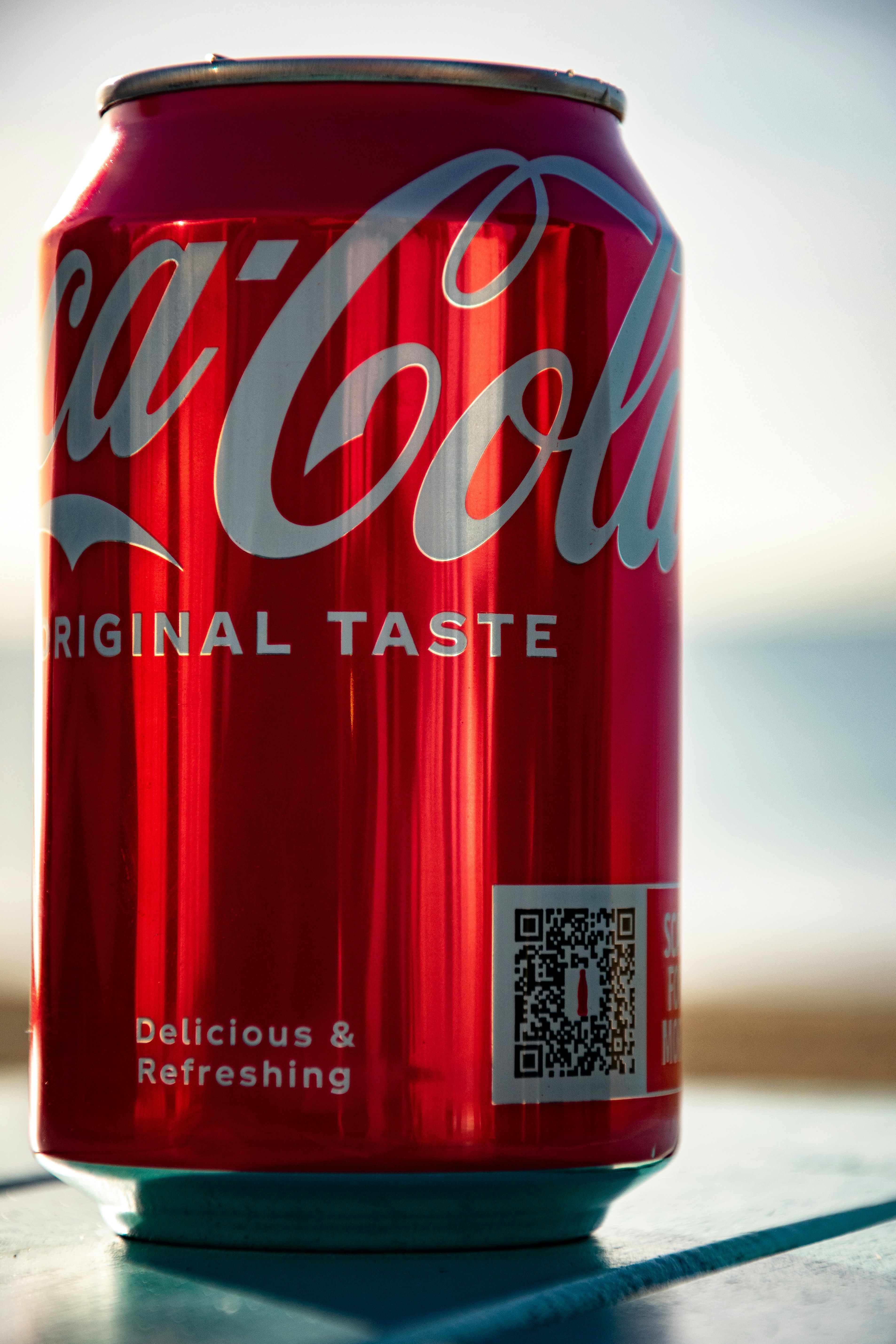 Coca cola QR Code on can