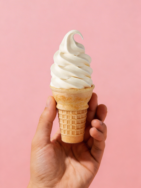 LUKU vanilla soft-serve ice cream