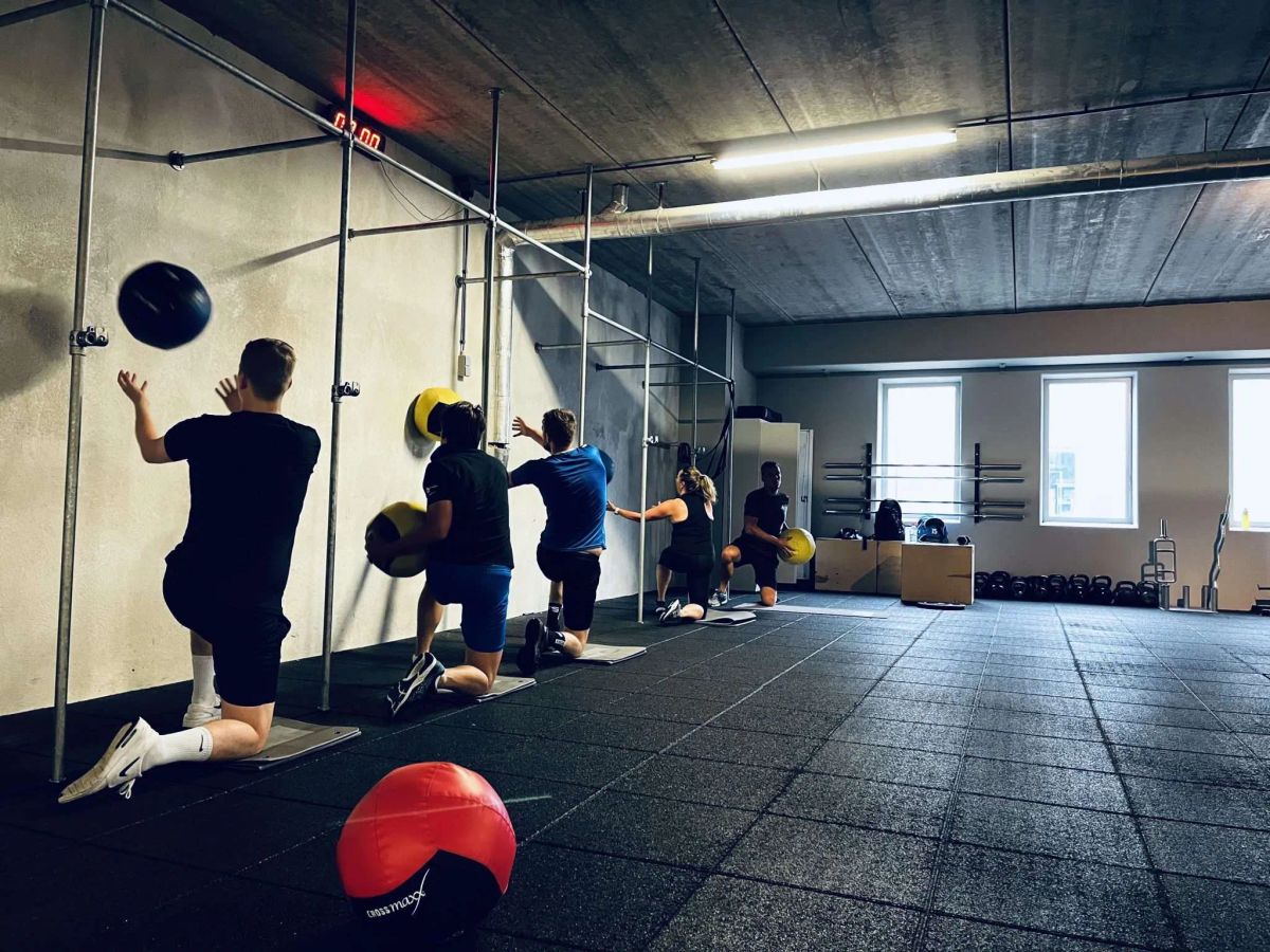Small group team na een training