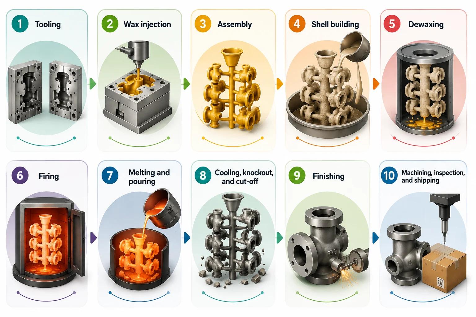 investment casting process step by step guide