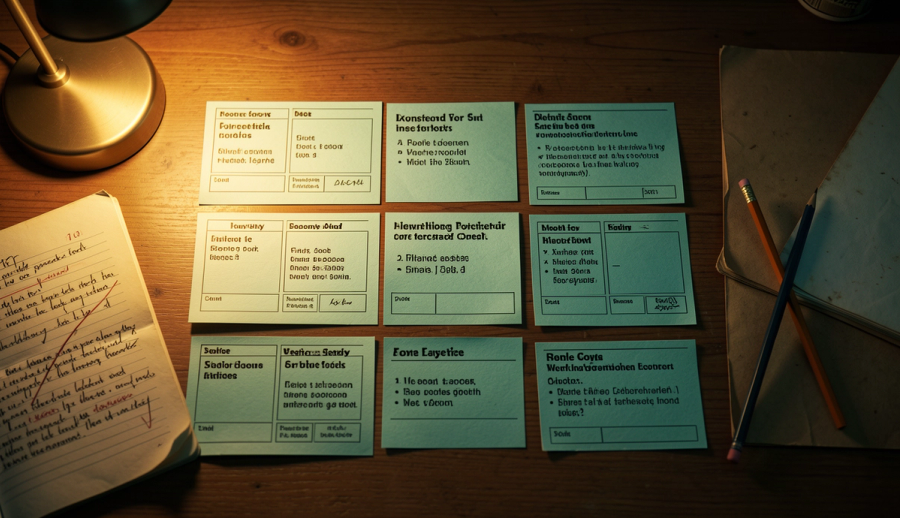 visuals from a storyboard