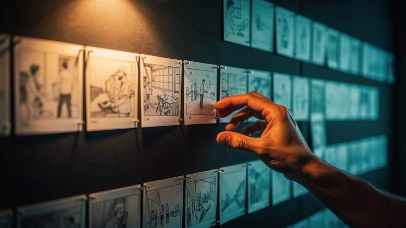 How to storyboard a script — a practical step-by-step guide to breaking a screenplay into shots and visual boards, from reading the script to the finished panel sequence.