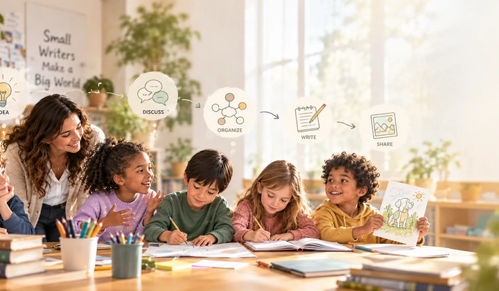 Teaching Writing to Children: From Ideas to Expression