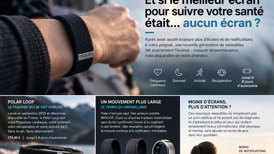 Visuel éditorial STORIMITIK sur les wearables sans écran.