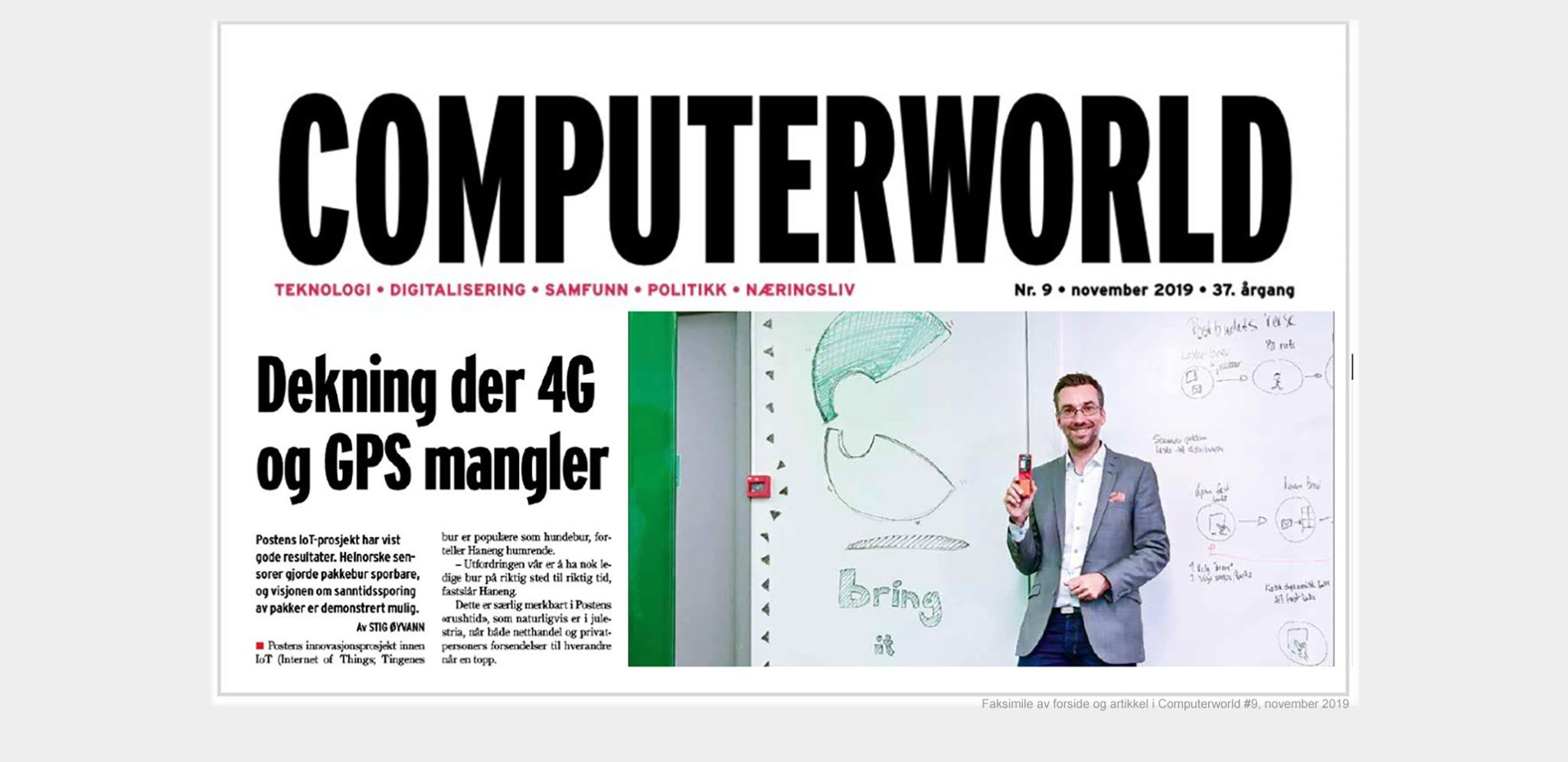 Postens norskbygde sensorer fra IntSpo ga dekning med NB-IoT der 4G og GPS mangler