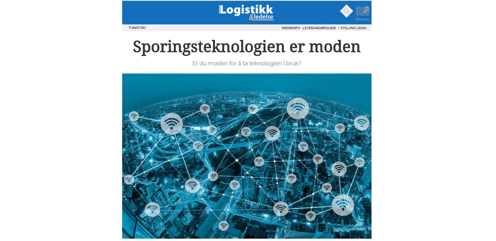 Sporingsteknologi med IoT er moden, er du moden for å ta den i bruk?