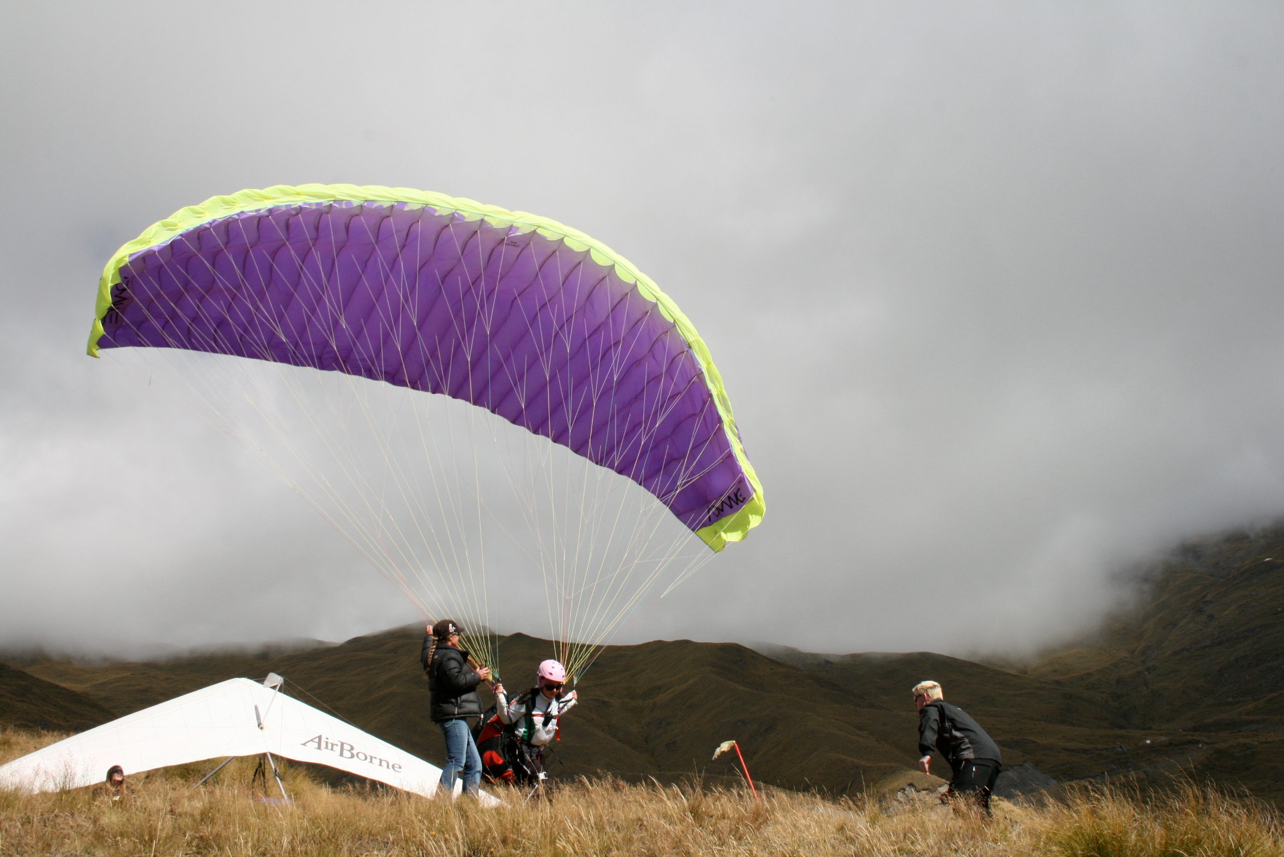 Paragliding training