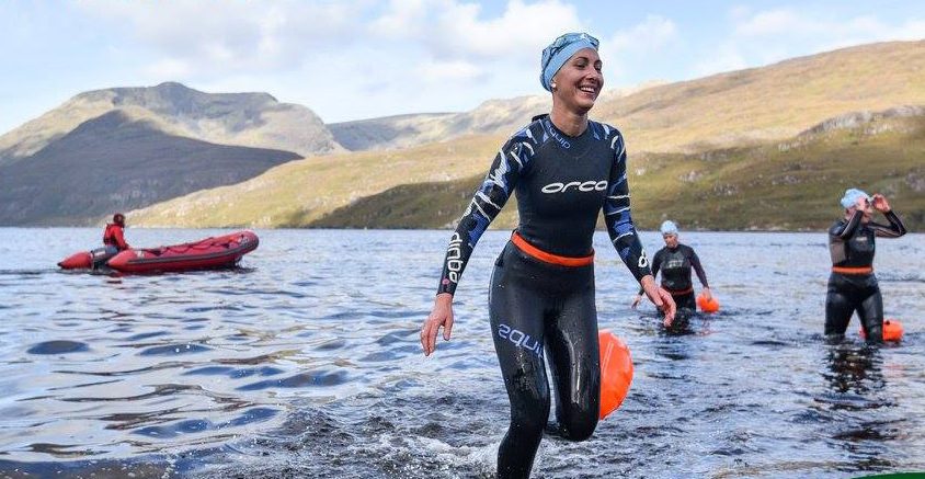 Open water swimming races
