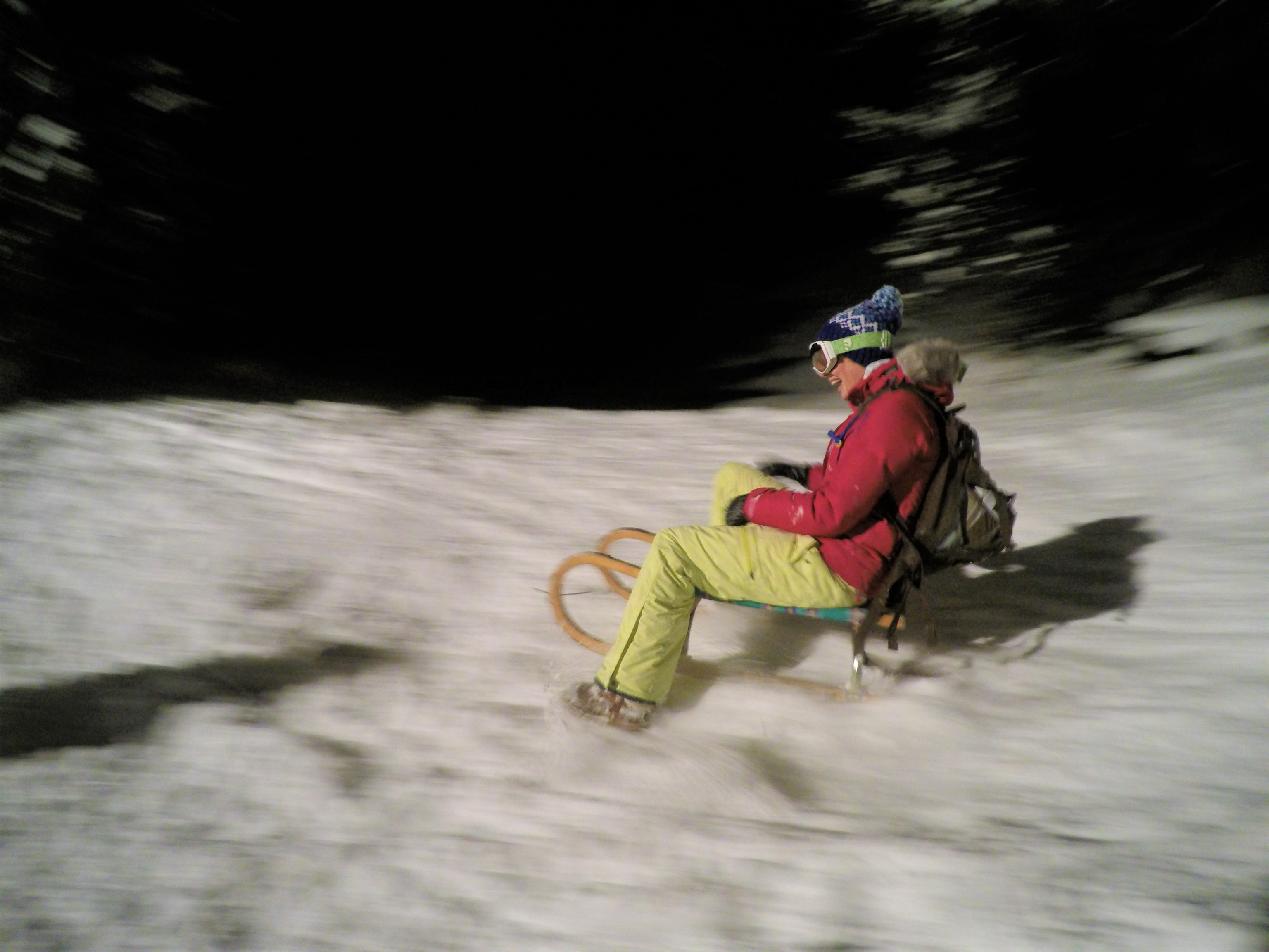 Apres Ski St Anton Night Toboganning
