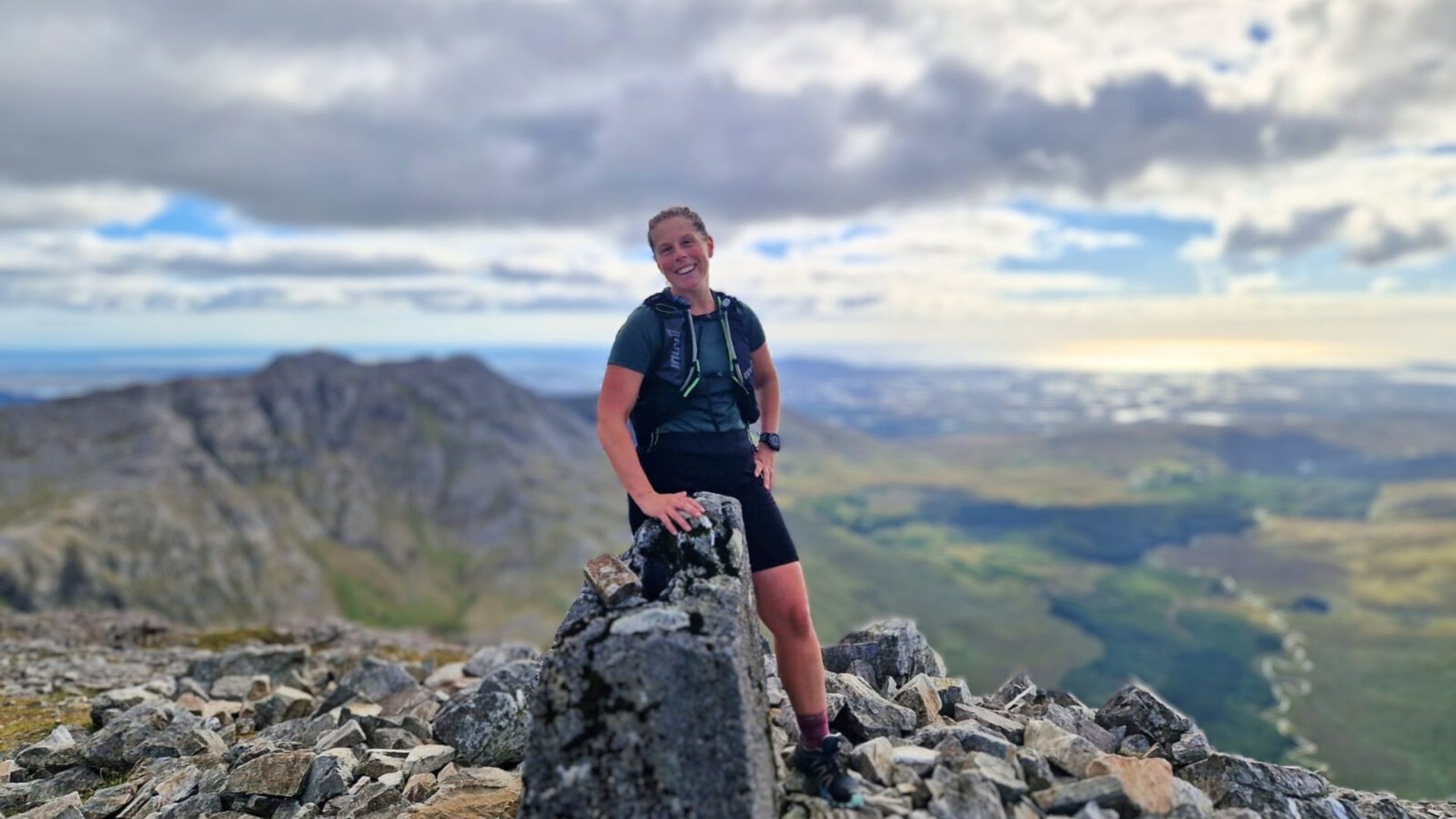 Alicia She Summits Founder on a mountain run