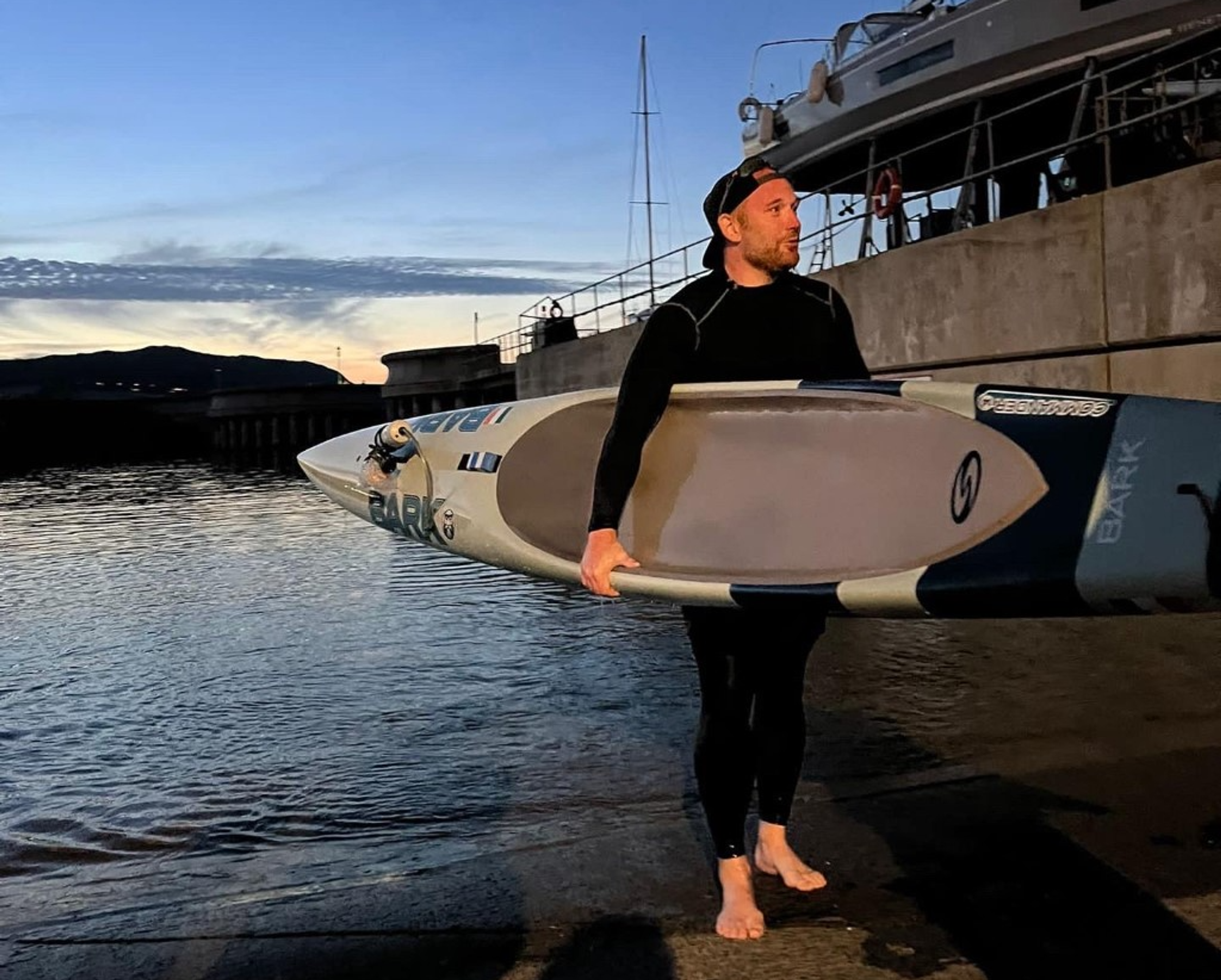 Damien Wildes After Paddle