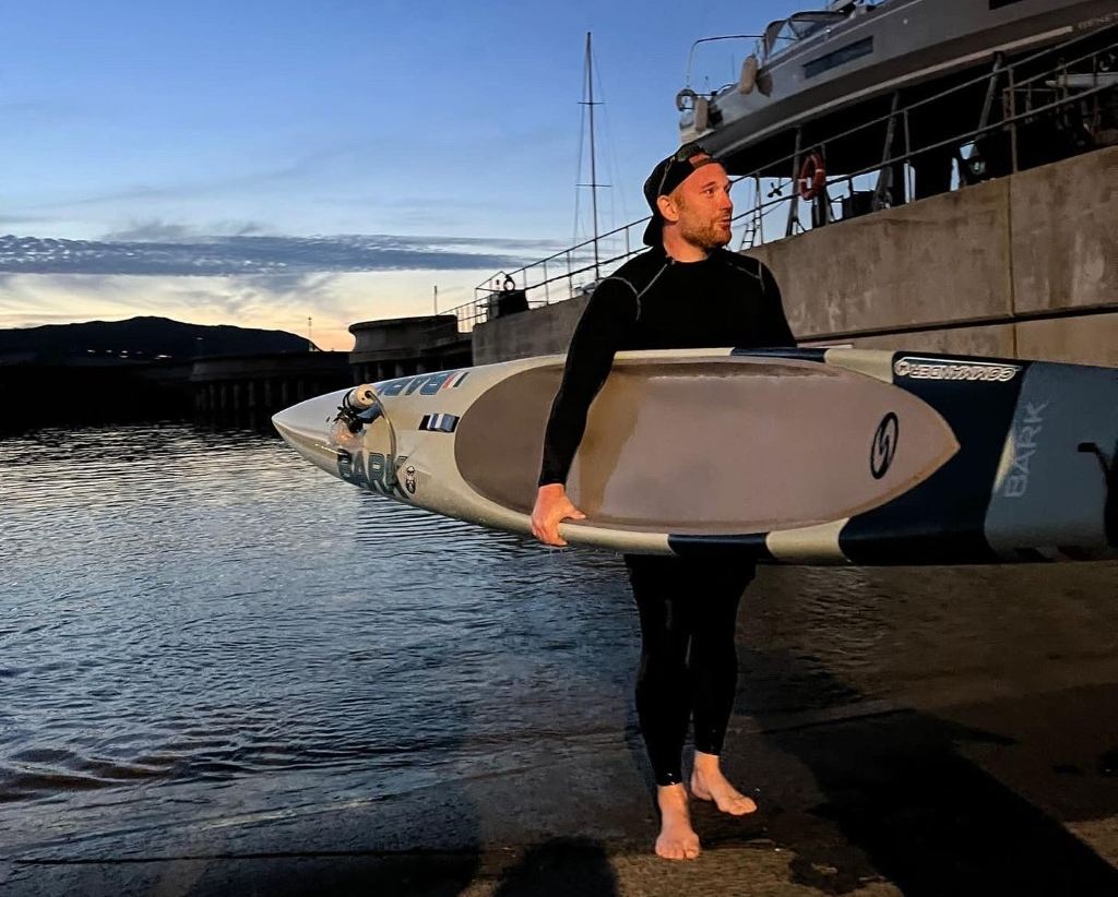 Damien Wildes After Paddle