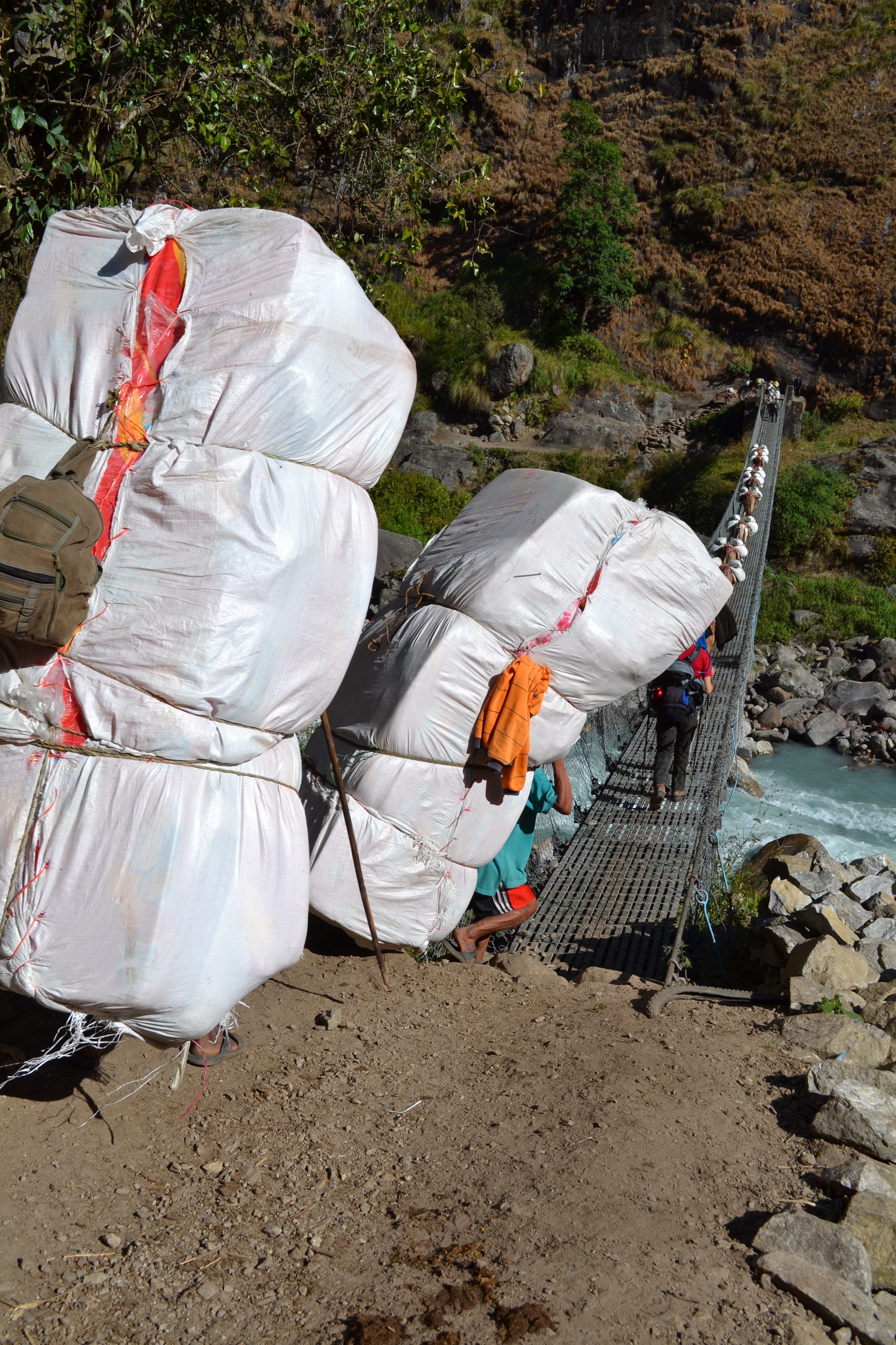 Porters in Nepal