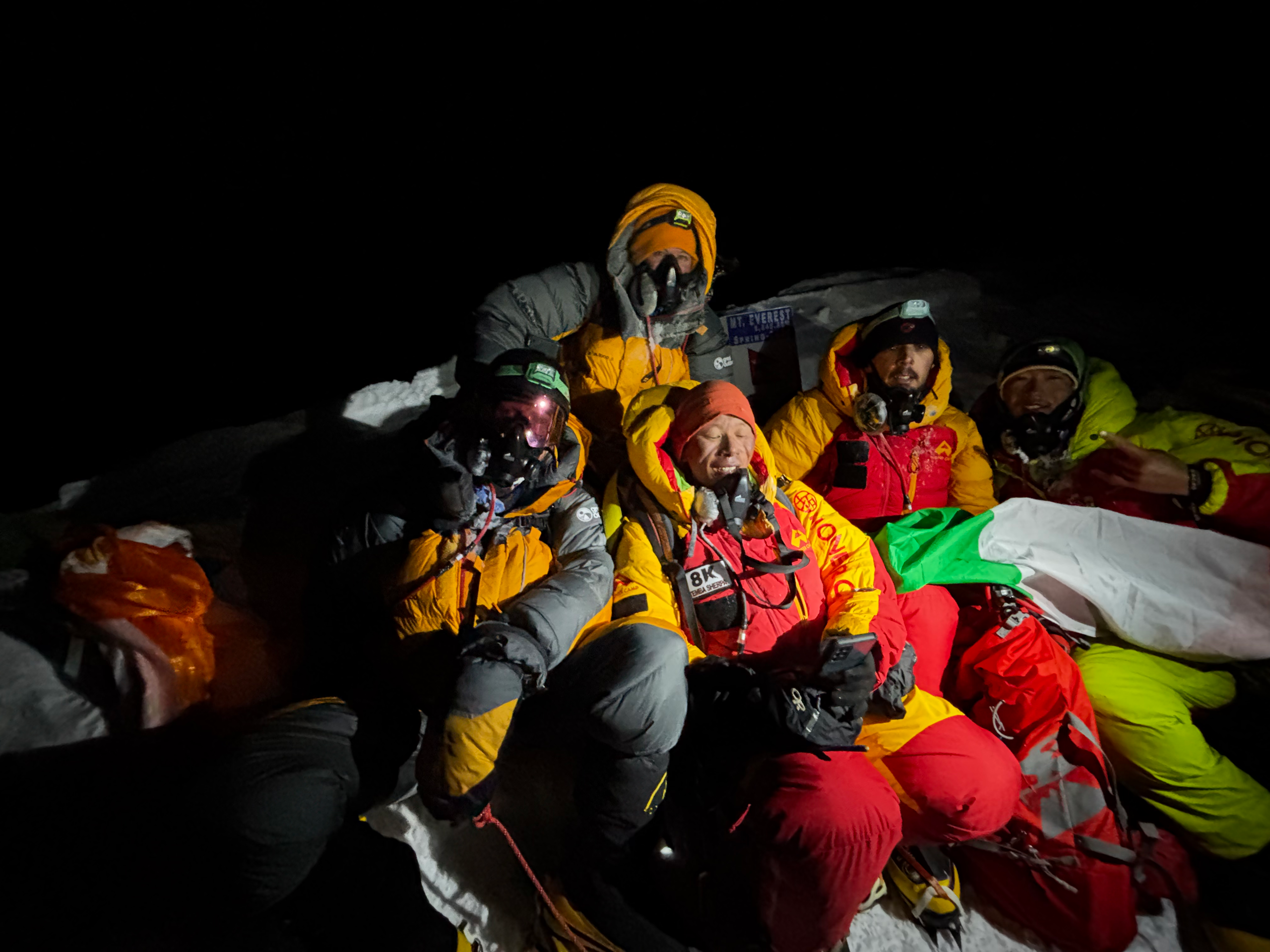 Team Ireland on the summit of Mount Everest