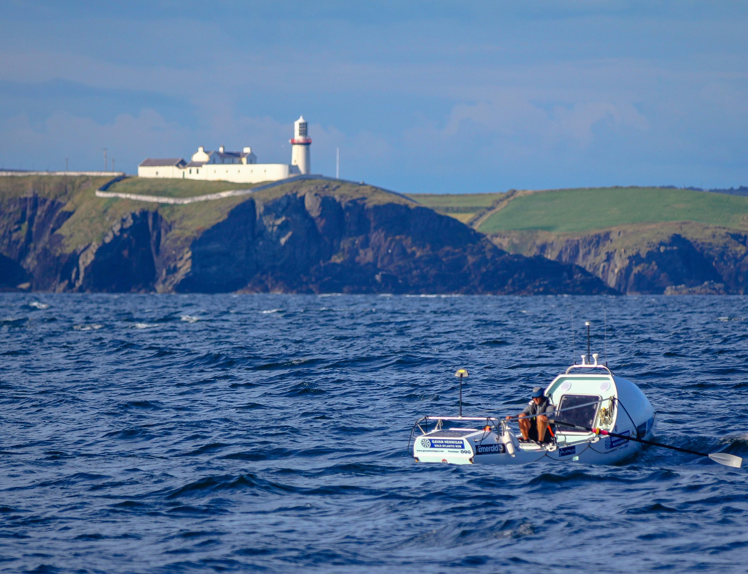 Gavan Hennigan rows the Atlantic