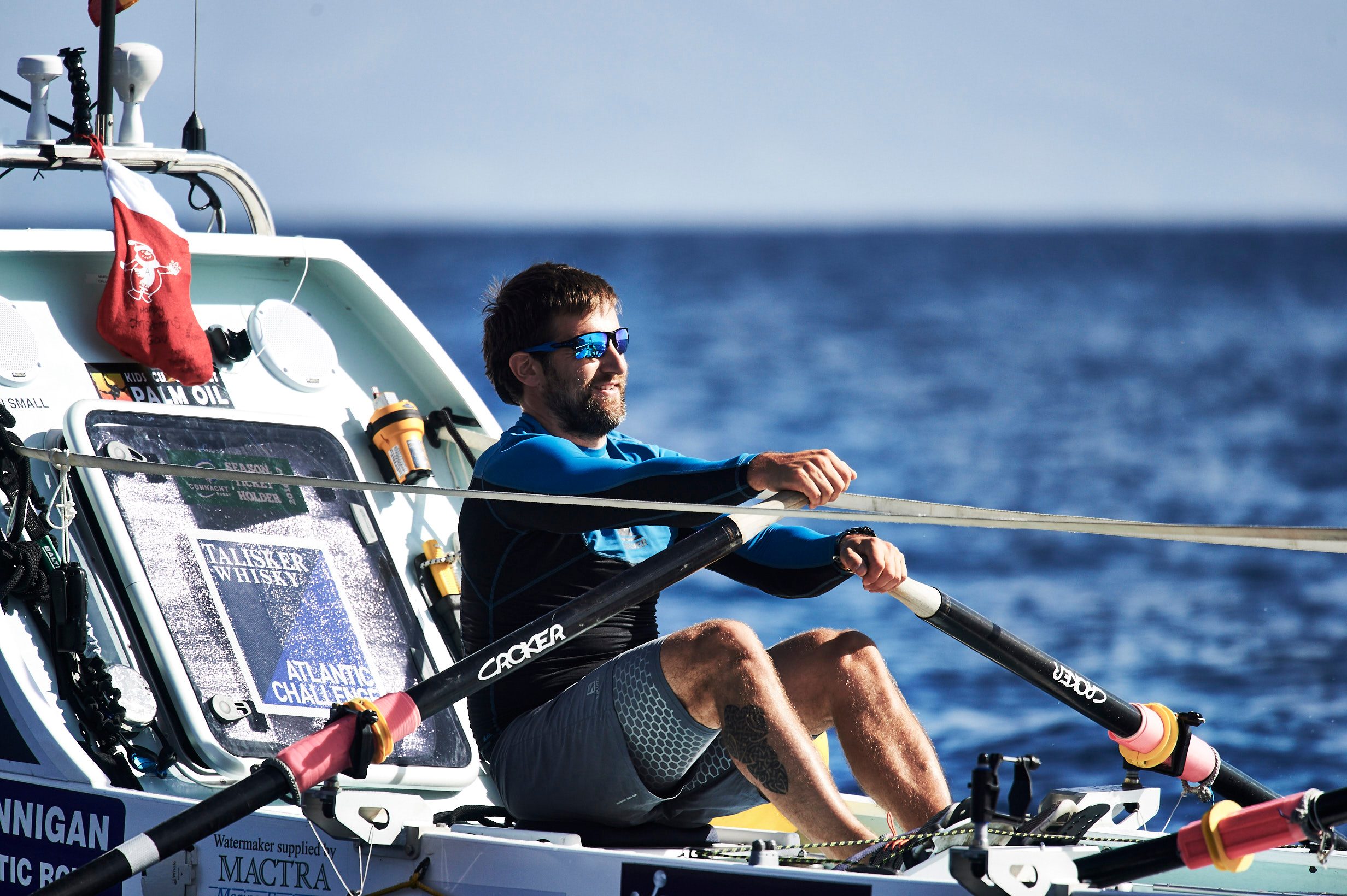 Gavan Hennigan rowing the Atlantic