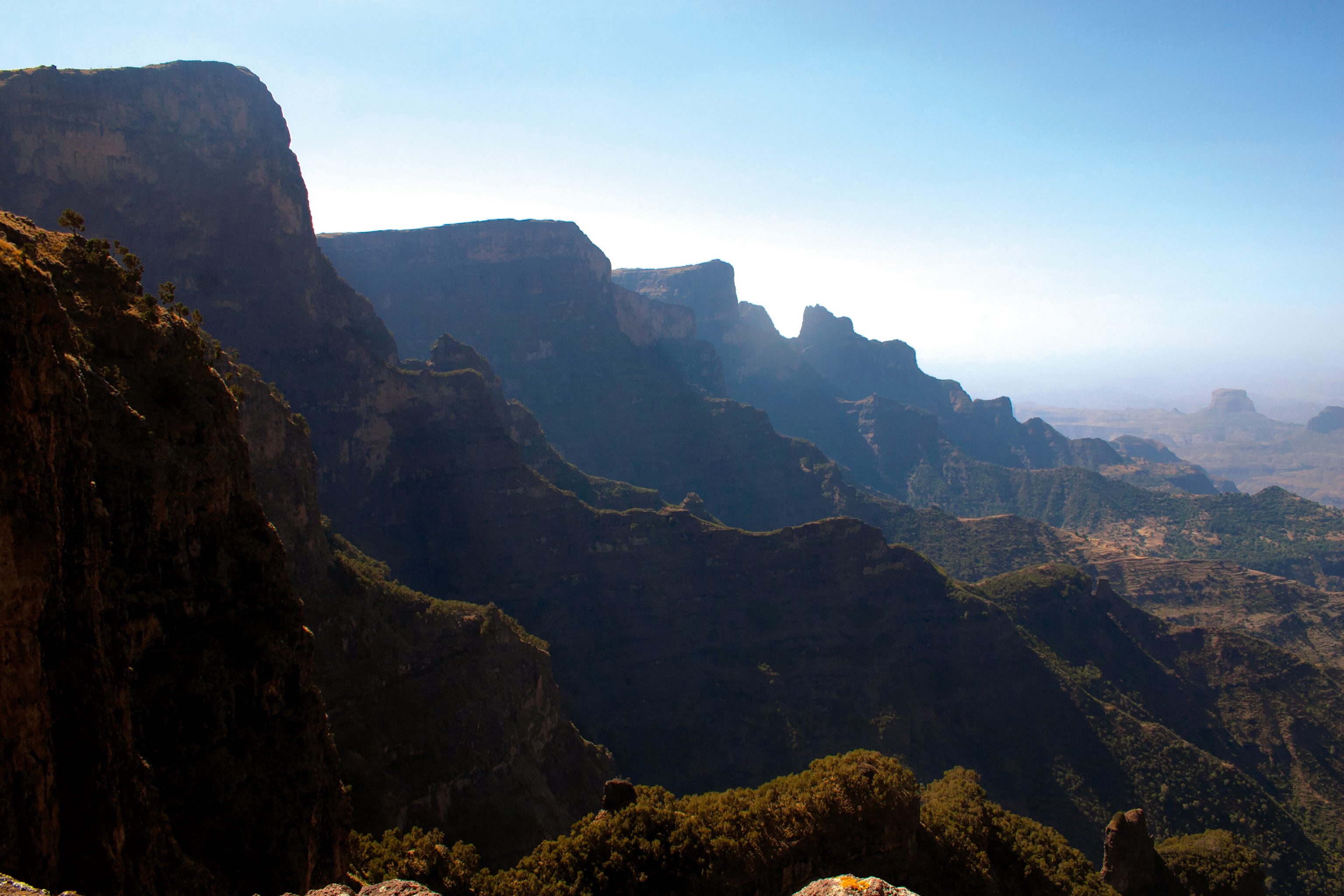 Ethiopians mountain peaks