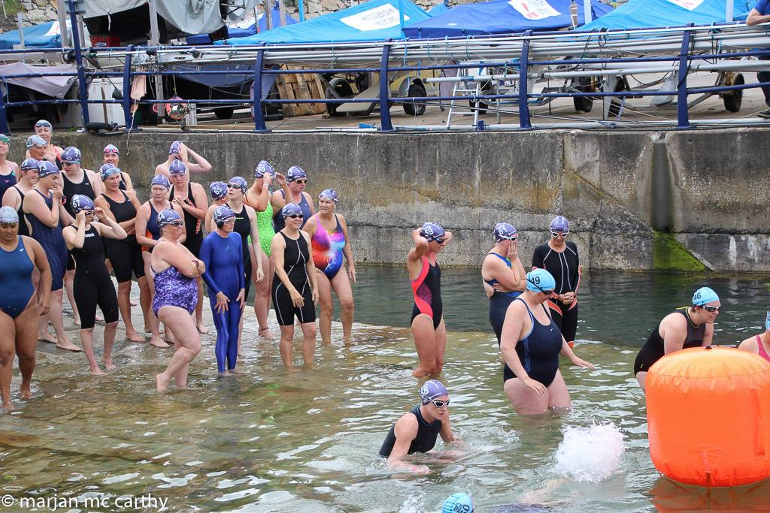Open water swimming races