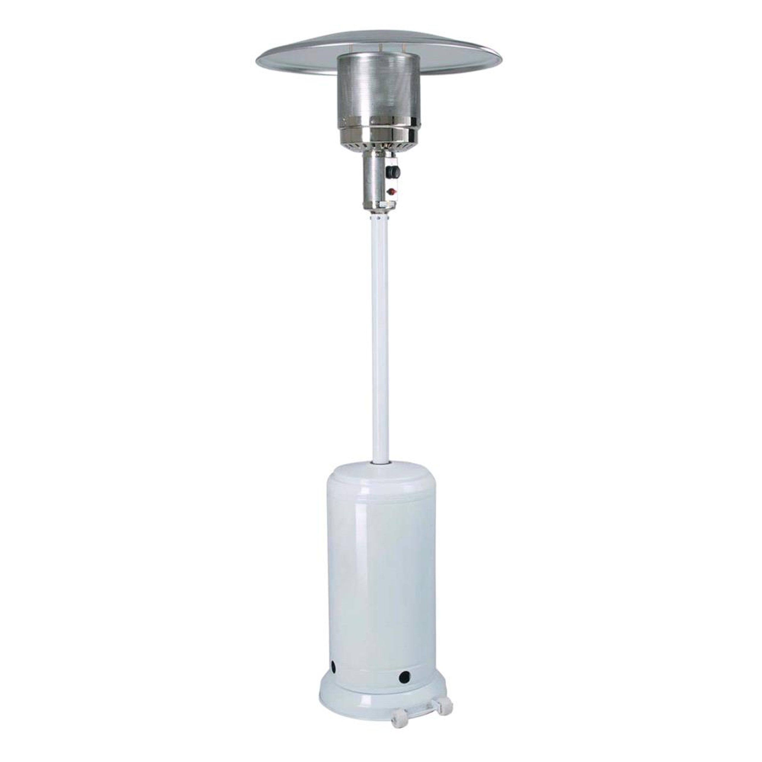 Micks Garage - Etna Gas Heating Lamp ETNA WHITE Heating Umbrella for PB LPG Gas
