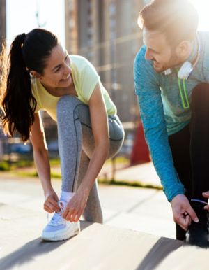 getting ready for a run